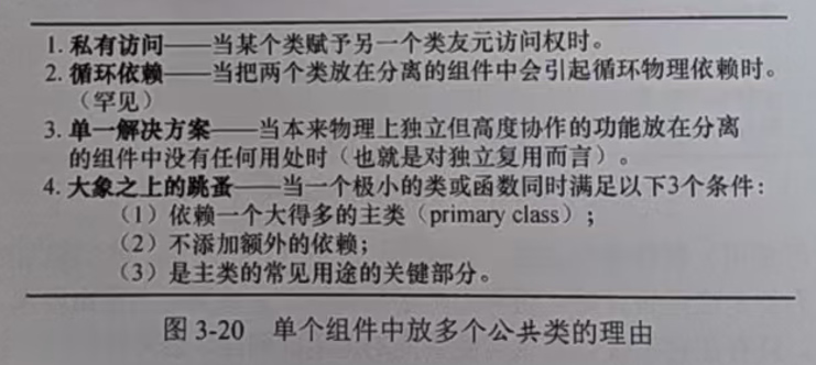 图3-20 单个组件中放多个公共类的理由